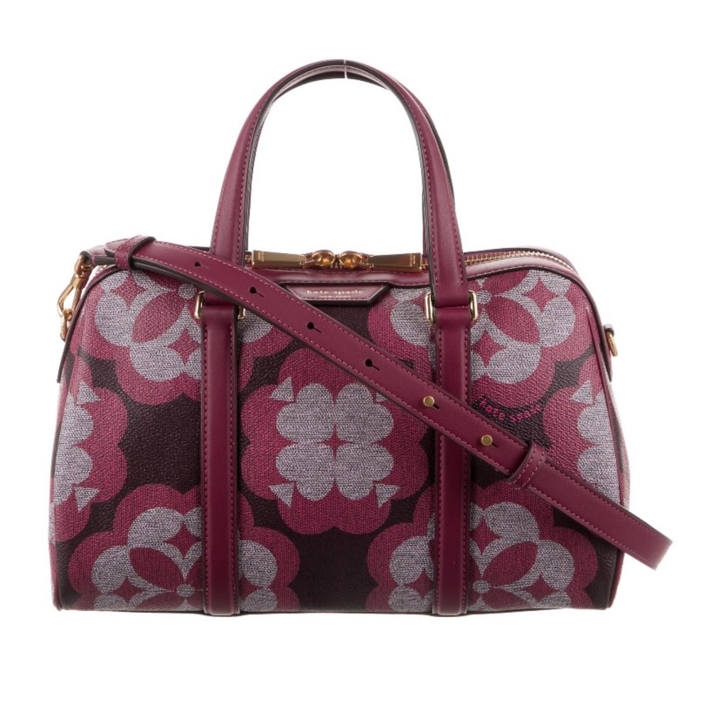 Kate Spade - Spade Flower Monogram Eleanor Medium Satchel
